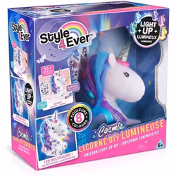 Figurine à décorer - Canal Toys - Licorne Cosmique DIY Lumineuse - Édition Collector - Stickers et Strass inclus