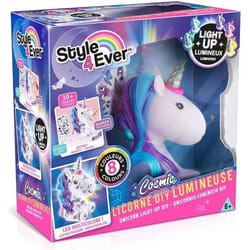 Figurine à décorer - Canal Toys - Licorne Cosmique DIY Lumineuse - Édition Collector - Stickers et Strass inclus