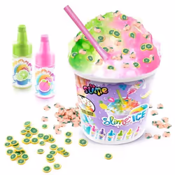 Canal Toys - SO SLIME DIY - Slime Ice Mega Cup - Avec 2 colorants parfumés 1 cuillere et des décorations - SSC 300