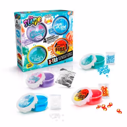 Canal Toys - SO SLIME DIY - Xtra Sensation Multipack- Avec 4 slimes à sensations et décorations - SSC 308