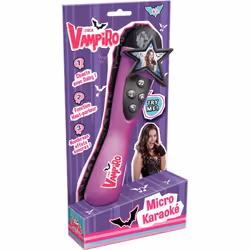 Asmodee Chica Vampiro - Micro Karaoke, Violet, Noir, CE, Chine, AA, 130 mm, 70 mm