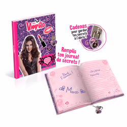 Asmodee Chica Vampiro - Journal, Violet, Multicolore, Enfant, Femelle, 6 an(s), Carton, Papier, CE