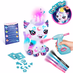 Canal Toys Airbrush Plush Light-Up Cosmic Unicorn - Vue supplémentaire 4