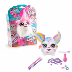 Canal Toys - Airbrush Plush - Mini peluche Hair’iffic à coiffer et décorer avec feutres - AIR 038 - Modèle peluche aléatoire