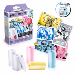 Canal Toys Studio Creator Photo Creator Instant Camera Color Refill Bleu, Rose, Blanc, Jaune