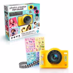 Canal Toys - Photo Creator -Appareil Photo Numérique Pop Couleur Jaune- Avec carte SD 8Go incluse - CLK 040