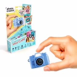 Canal Toys - Photo Creator - Appareil Photo Numérique Mini Cam Bleu- Retro - Avec carte SD 1Go incluse