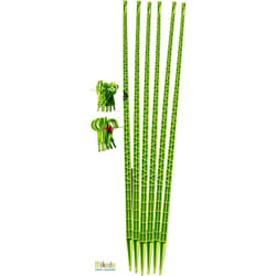 Mikado - Tuteur Tomate - pack 180 vert anis : 6 tuteurs 180 cm et 24 attaches