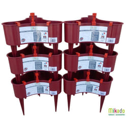 Mikado - Réservoir Lot de 6 Réservoirs 2L pour tuteur cerise