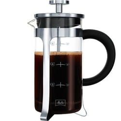 Melitta French Press Premium Presse française Noir, Acier inoxydable, Transparent