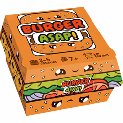 Asmodee Burger ASAP, Jeu de cartes, Assortiments, 7 an(s), 15 min, Jeu familial