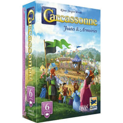 Extension de jeu de société - Asmodee - Carcassonne - Joutes & Armoiries - 2-6 joueurs - Dès 7 ans - Stratégie