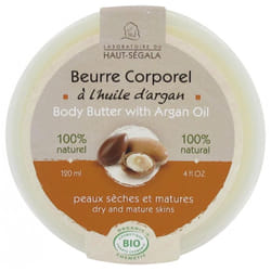 Laboratoire du Haut-Ségala Beurre Corporel à l'Huile d'Argan Bio 120 ml