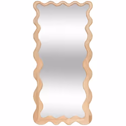 Le miroir en bois Brooke Atmosphera ajoutera du mouvement dans votre décoration murale. Ce grand miroir est confectionné en b ...
