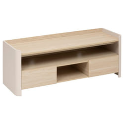 Meuble télé 2 tiroirs Roundy 120 cm ivoire 5five