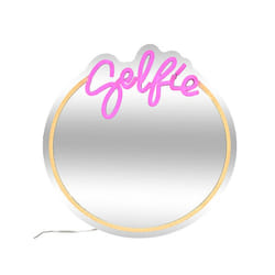 Atmosphera - Luminaire Mural LED Neon pour Selfie Design Décoratif, Diamètre 35 cm, Éclairage d'Intérieur