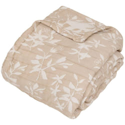 Atmosphera - Dessus de lit Nuvia beige lin 260x240cm créateur d'intérieur