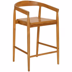 Tab bar teck miyako ha70 - Atmosphera createur d'interieur. Couleur : Marron. Matière principale : Teck. Longueur : 56.00 cm. ...