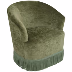 Fauteuil chen alanya kaki - Atmosphera createur d'interieur. Couleur : Vert kaki. Matière principale : Panneau de contreplaqu ...