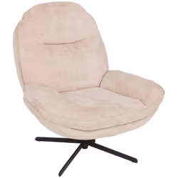 Fauteuil piv chen stelan arg - Atmosphera createur d'interieur. Couleur : Beige. Matière principale : Acier. Longueur : 94.00 ...