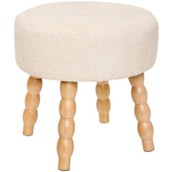 Atmosphera - Tabouret Spolo blanc créateur d'intérieur