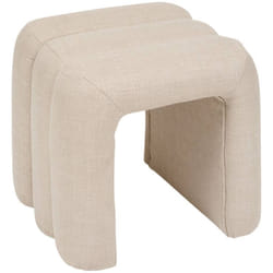 Atmosphera - pouf tissu sisco arg créateur d'intérieur