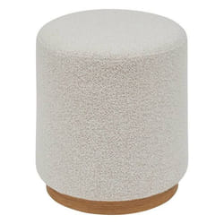 Atmosphera - Pouf Nesky Blanc Créateur D'Intérieur