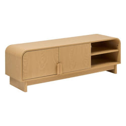 Meuble Bas 2 Portes 1 Étagères Lee Beige 140x40cm - Atmosphera Créateur D'Intérieur