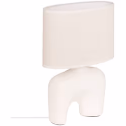 Lpe spe gaby blc h31.5 - Atmosphera createur d'interieur. Couleur : Blanc. Matière principale : Grès (céramique). Longueur :  ...