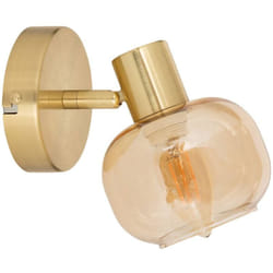 Atmosphera - Applique en verre pilia ambre D10cm créateur d'intérieur