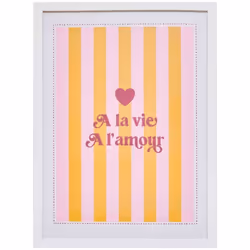 Affiche cad amour cheri 30x40 - Atmosphera createur d'interieur. Couleur : Multicolore. Matière principale : Mdf - panneau de ...