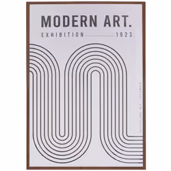 Affiche cad art adem 50x70 - Atmosphera createur d'interieur. Couleur : Bicolore. Matière principale : Mdf - panneau de fibre ...