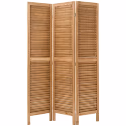 Paravent camila nat - Atmosphera createur d'interieur. Couleur : Marron. Matière principale : Paulownia. Longueur : 120.00 cm ...