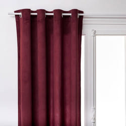 Atmosphera - Rideau Lilou rouge grenat 140x260cm créateur d'intérieur