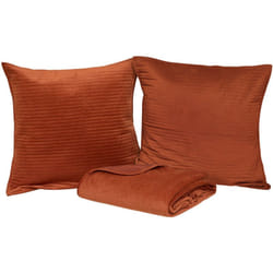 Atmosphera - Dessus de lit Lilou terracotta 260x240cm créateur d'intérieur