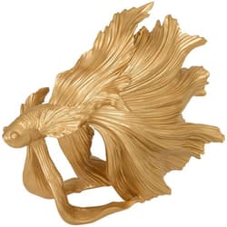 Statuette poisson Jil doré 24,5x9,5cm Atmosphera créateur d'intérieur