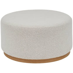 POUF XL BOUCL NESKY BLC - Atmosphera créateur d'intérieur