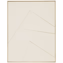 Toile 3d pei makana 100x78 - Atmosphera createur d'interieur. Couleur : Beige. Matière principale : Mdf - panneau de fibres d ...