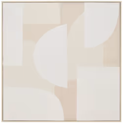 Toile 3d pei bhavik 90x90 - Atmosphera createur d'interieur. Couleur : Beige. Matière principale : Mdf - panneau de fibres de ...