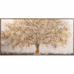 Toile imp cad fl arb eka 78x38 - Atmosphera createur d'interieur. Couleur : Marron. Matière principale : Mdf - panneau de fib ...