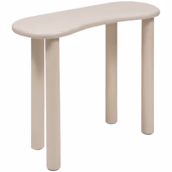 Console olao - Atmosphera createur d'interieur. Couleur : Ivoire. Matière principale : Mdf - panneau de fibres de bois. Longu ...