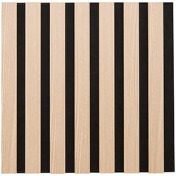 Lot de 3 panneaux décoratifs Colva beige fond noir 30x30cm Atmosphera créateur d'intérieur