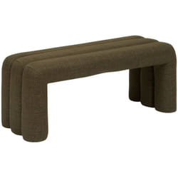 Banc tissu sisco kaki 102X42 Atmosphera créateur d'intérieur