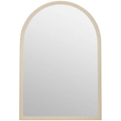 Atmosphera - Miroir mural Calypso gris perle 96x66cm créateur d'intérieur
