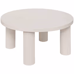 Table basse tella creme - Atmosphera createur d'interieur. Couleur : Ivoire. Matière principale : Mdf_e1. Longueur : 70.00 cm ...