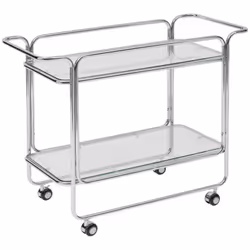 Desserte met vr hornell chrome - Atmosphera createur d'interieur. Couleur : Argenté. Matière principale : Acier. Longueur : 9 ...