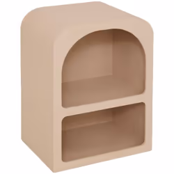 Chevet 2 niches soleya bge - Atmosphera createur d'interieur. Couleur : Beige. Matière principale : Mdf - panneau de fibres d ...
