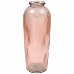 Vase vr recy luz rose h72 - Atmosphera createur d'interieur. Couleur : Rose. Matière principale : Verre recyclé. Longueur : 2 ...