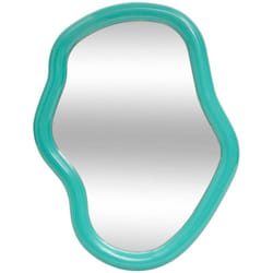 Atmosphera - Miroir mural Reza vert 33x25cm créateur d'intérieur