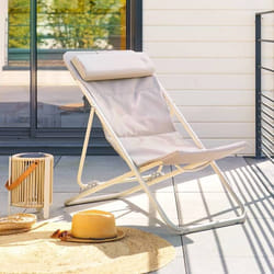 Chilienne de jardin empilable pliable Mirael argile - Hespéride
